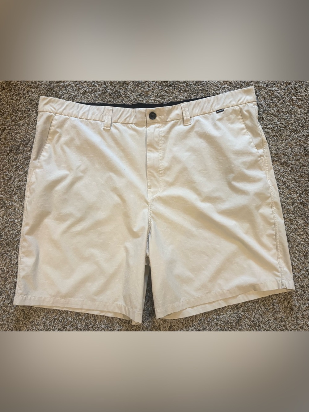 Hurley 48B Flat Front Men’s Shorts Light Tan Phantom Casual Big & Tall